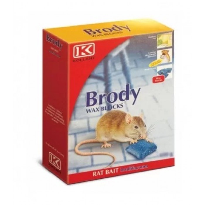 Momeală pentru șoareci și șobolani Brody Crunchy Wax Block