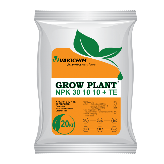 Îngrășământ Grow Plant NPK 30-10-10+ME